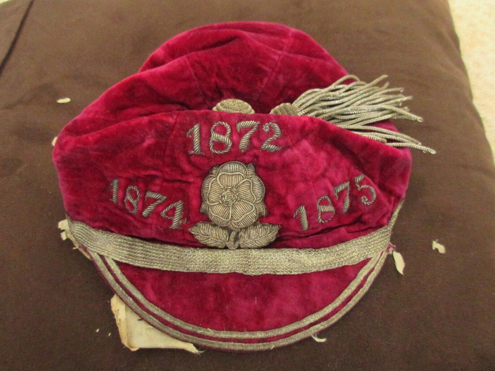 1872 England Rugby Honours Cap - Auction - Rugby Memorabilia Society.jpg
